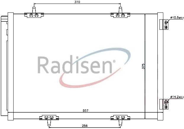 Peugeot 207 Klima Radyatörü 1.6i T RADISEN