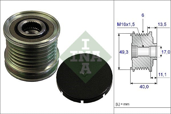 Peugeot 207 Alternatör Kasnağı INA