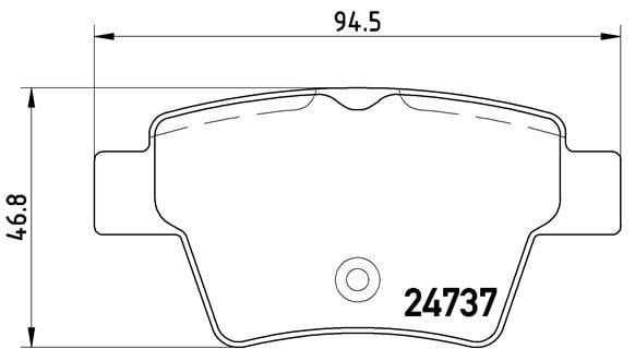 Peugeot 207 207 CC Arka Disk Fren Balatası VALEO