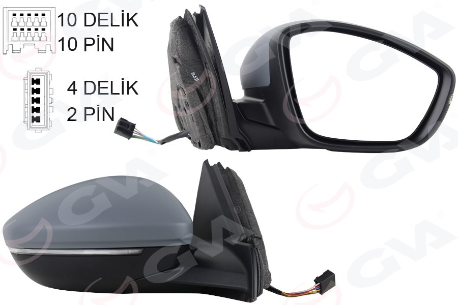 Peugeot 208 Opel Corsa F Sağ Dış Dikiz Aynası Elektrikli Isıtmalı Sinyalli... GVA
