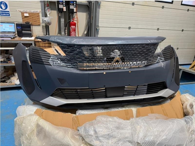 Peugeot 3008 Ön Tampon Komple Set Gri Boyalı DOGAN-