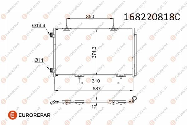 Peugeot 301 Klima Radyatörü Kondenseri EUROREPAR