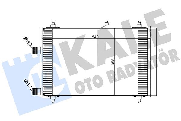 Peugeot 307 Klima Radyatörü Kondenser 2.0 HDI KALE-RADYATOR