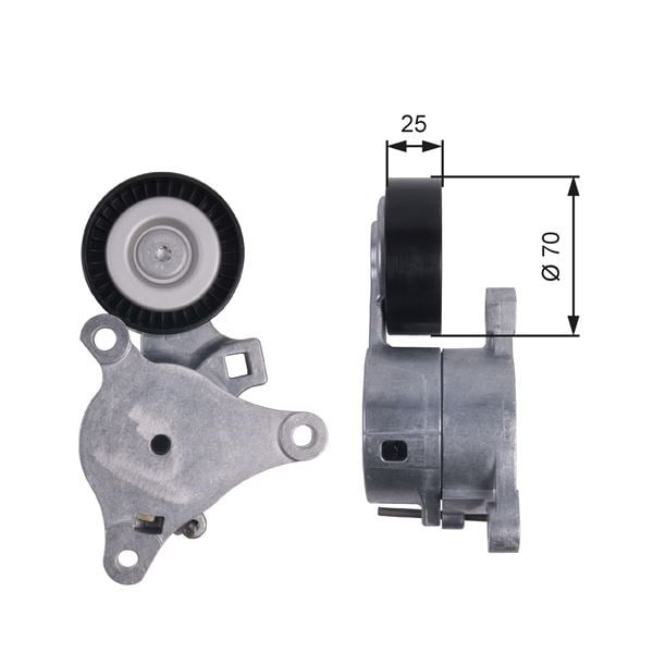 Peugeot 307 308 407 607 Alternatör Gergi Rulmanı 1.8 16V-2.0-2.0 16V GATES