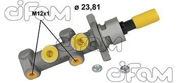 Peugeot 307 Citroen C4 Fren Ana Merkezi 23.81mm CIFAM