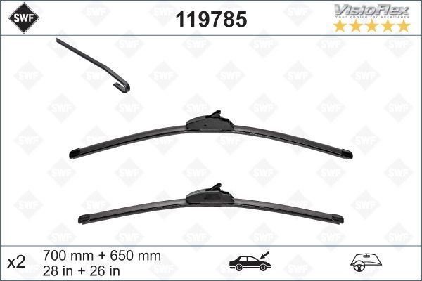 Peugeot 307 Silecek Süpürgesi Flatblade Universal VALEO