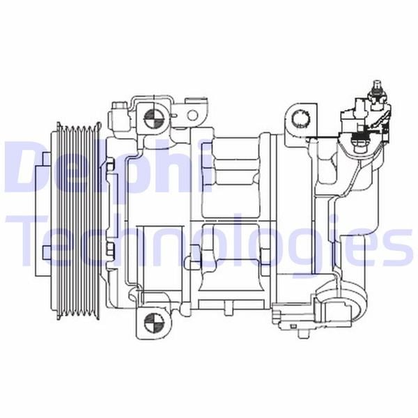 Peugeot 308 5008 3008 RCZ Partner Citroen Berlingo C4 DS4 DS5 Klima Kompresörü DELPHI