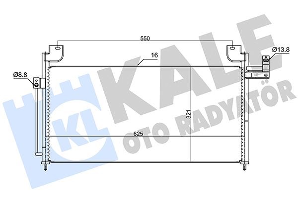 Mazda 323S Klima Kondenseri KALE-RADYATOR