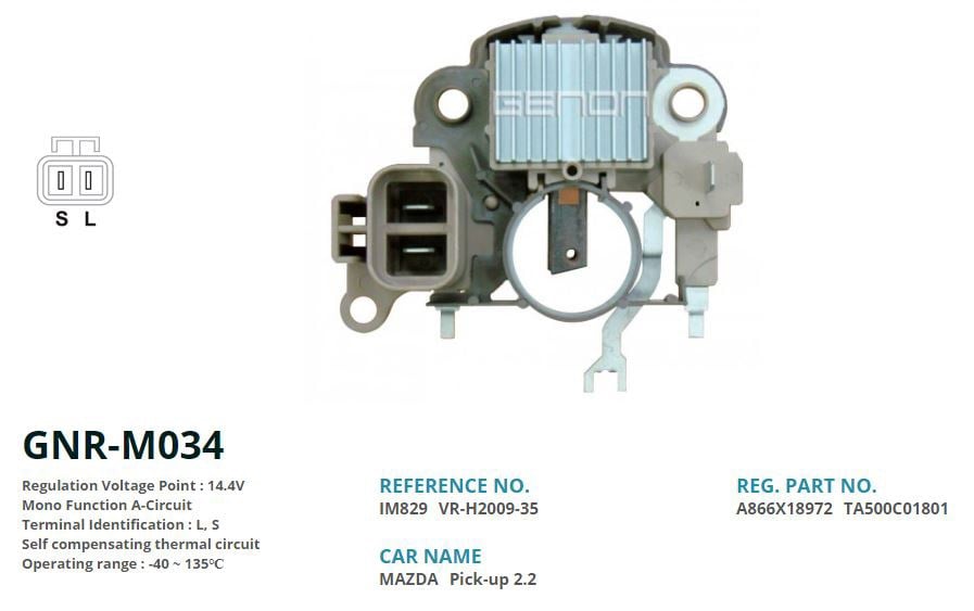 Mazda 323 626 CAT Alternatör Konjektörü GENON