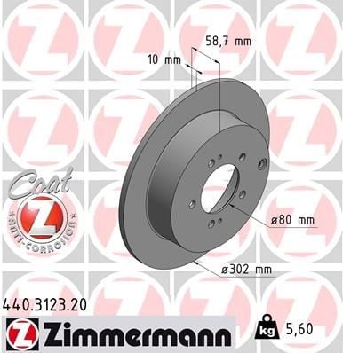 Peugeot 4007 4008 Citroen C4 Aircross C-Crosser Mitsubishi Outlander ASX... ZIMMERMANN