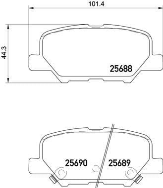 Peugeot 4008 Arka Balata BREMBO