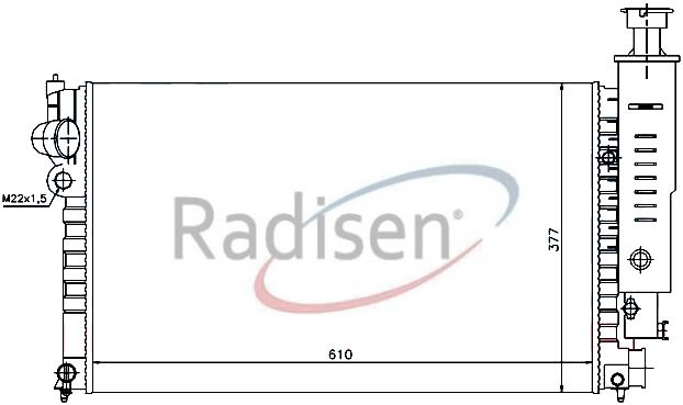Peugeot 405 Radyatör 1.6-1.8-2.0 G AT RADISEN