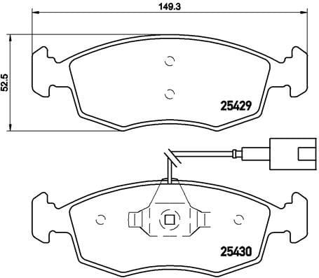 Fiat 500 Ön Fren Balatası BREMBO