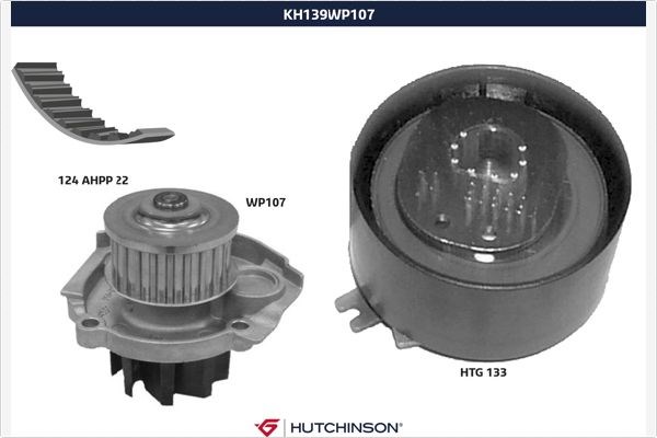 Fiat 500 Su Pompalı Triger Seti 1.2 1.4 1.4T-JET HUTCHINSON