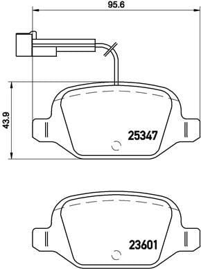 Fiat 500 Arka Fren Balatası BREMBO