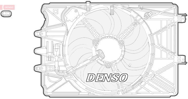 Fiat 500L Radyatör Fanı DENSO