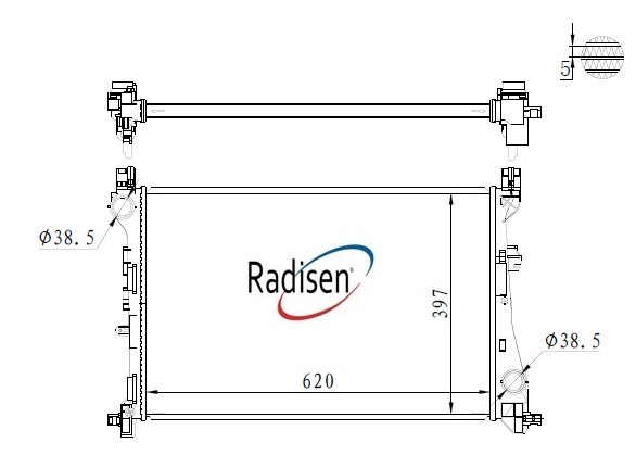 Fiat 500L Su Radyatörü RADISEN
