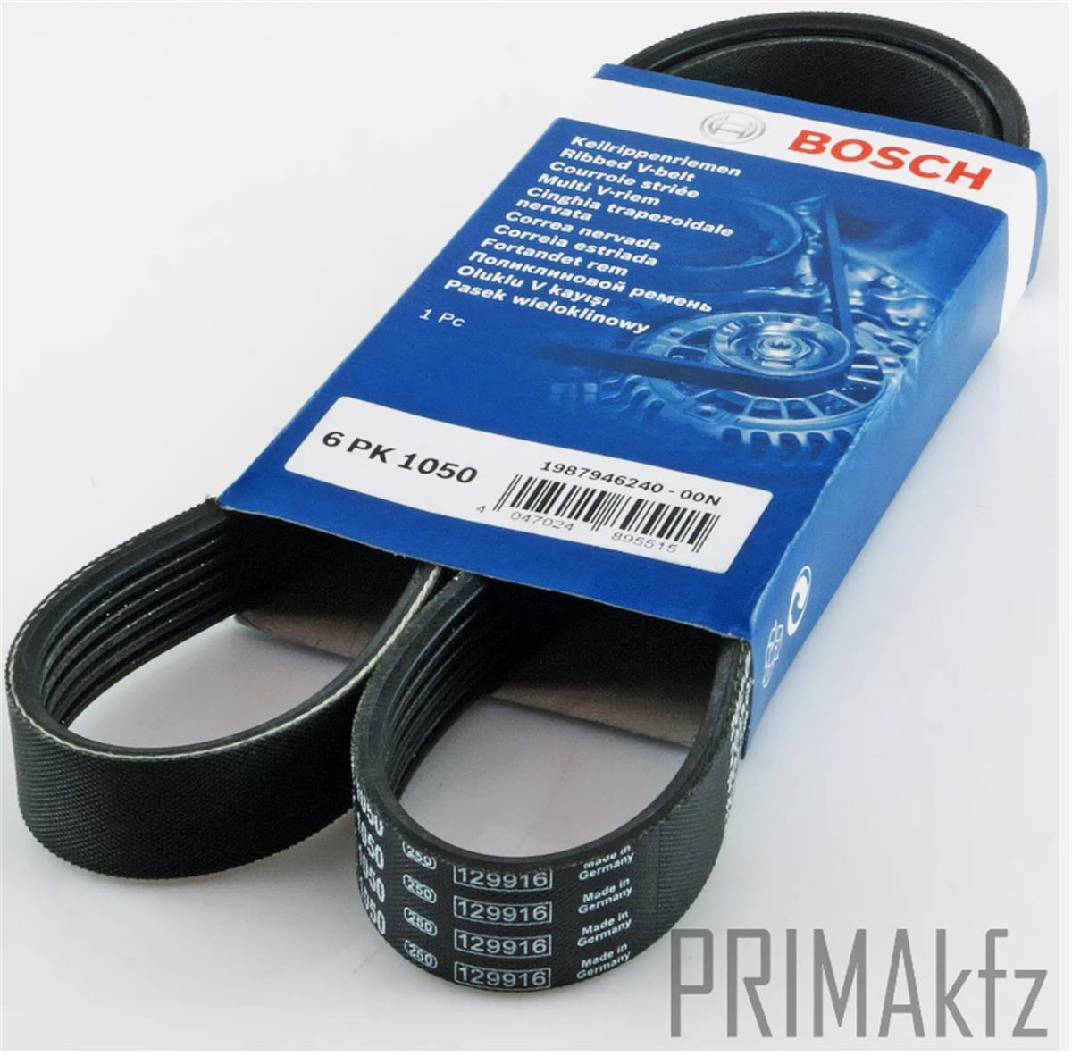 6Pk1050 Kanallı Kayış Peugeot 207-06 Corolla 97 1.4-Doblo 01 1.9D-Golf 5-Passat-