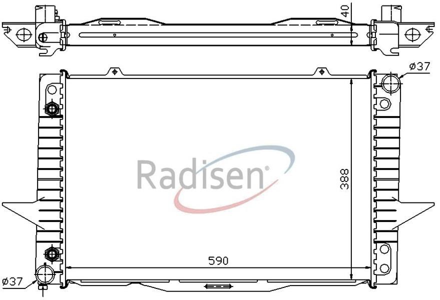 Volvo 850 S70 Radyatör RADISEN