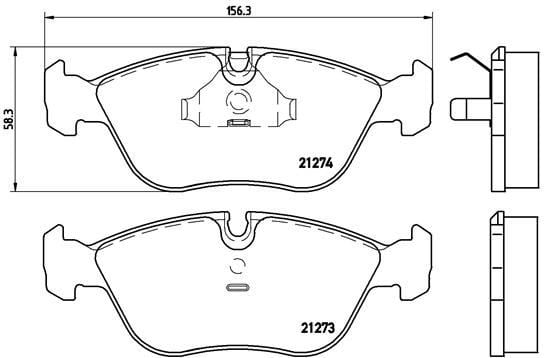 Volvo 850 Ön Fren Balatası BREMBO
