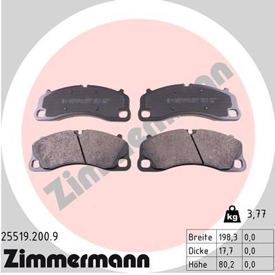 Porsche 911 Ön Balata ZIMMERMANN