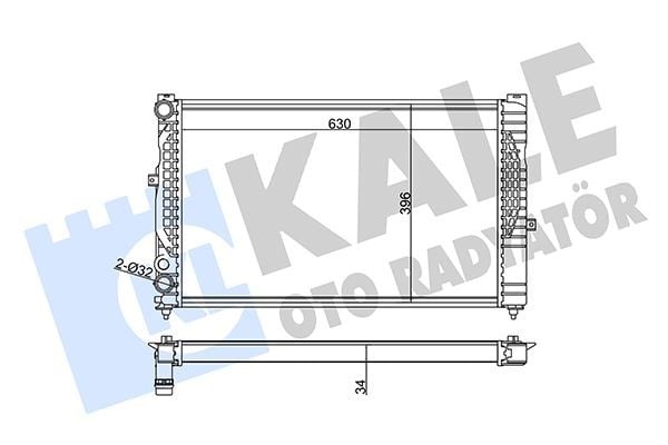 Audi A4 Radyatör 1.8 KALE-RADYATOR