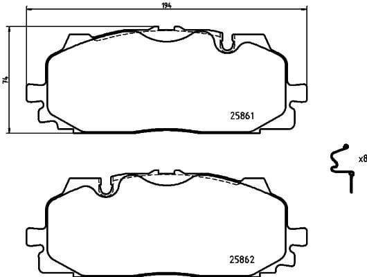 Audi A4 Ön Fren Balatası BREMBO