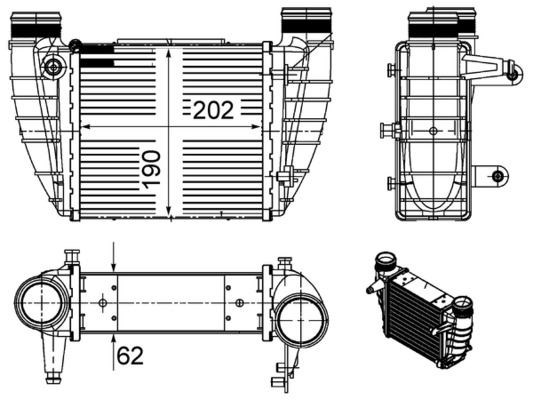Audi A4 A4 Quattro 2.0 İntercooler MAHLE