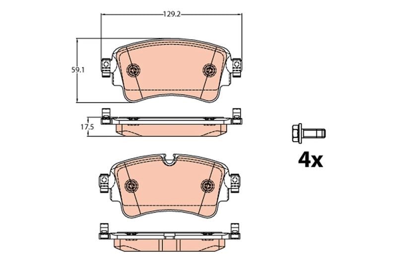 Audi A4 A5 A7 Q5 Q7 Arka Balata TRW