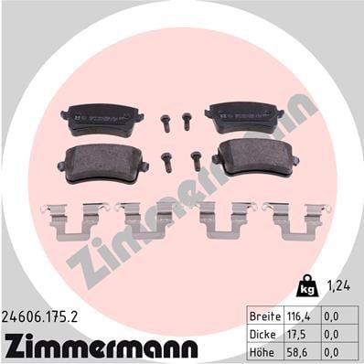 Audi A4 Arka Balata ZIMMERMANN
