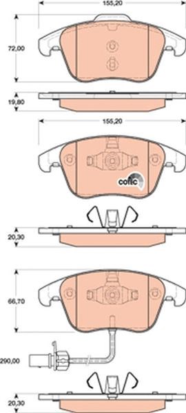 Audi A4 A5 Ön Balata TRW