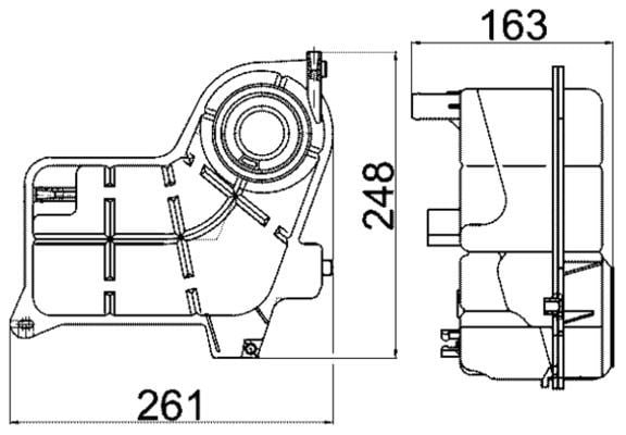 Audi A4 B6 Genleşme Deposu MAHLE