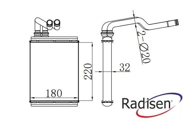 Audi A4 B8 Kalorifer Radyatörü RADISEN