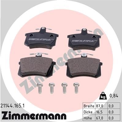 Audi A4 Arka Balata A6 A8 80 100 100 Avant ZIMMERMANN