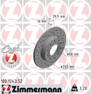 Audi A4 A4 Avant Seat Exeo Arka Fren Aynası Delikli ZIMMERMANN