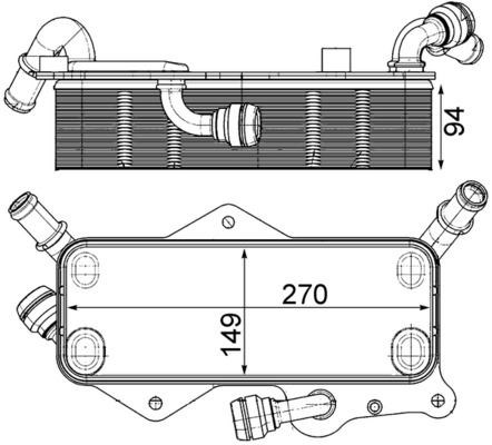 Audi A6 A7 Yağ Soğutucusu MAHLE