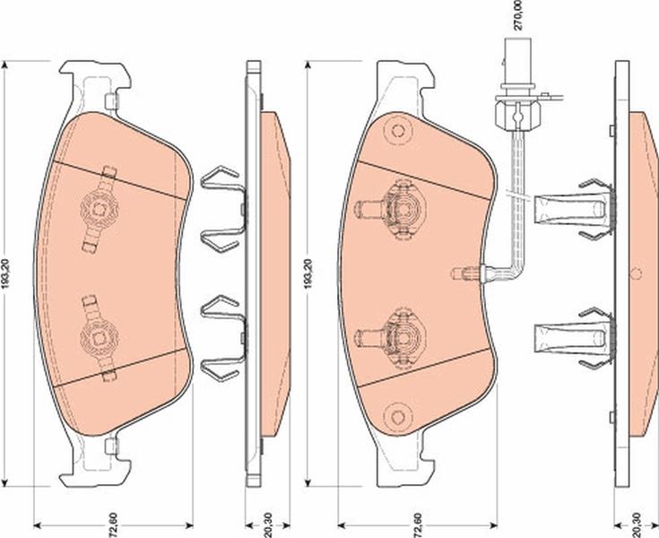 Audi A8 Ön Fren Balatası TRW