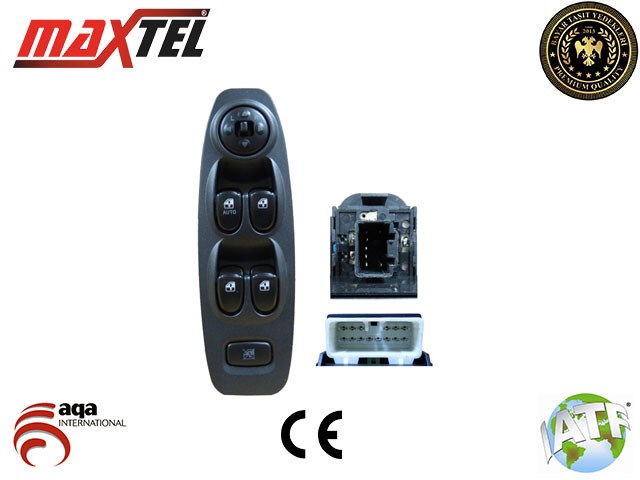 Hyundai Accent Cam Kaldırma Anahtarı Sol 21 Pin Kasalı MAXTEL