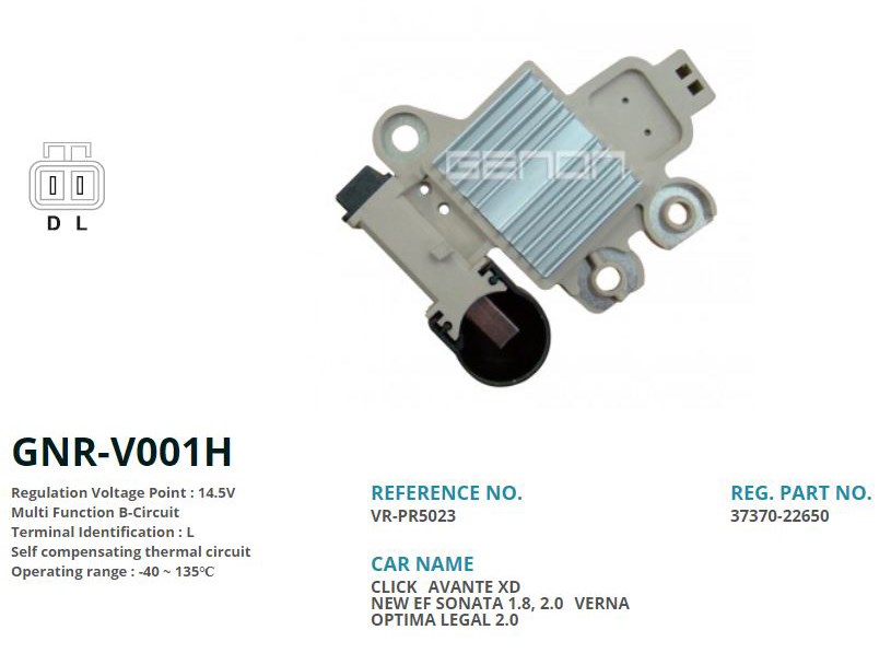 Hyundai Accent Yeni Model 90 Amp Alternatör Konjektörü GENON