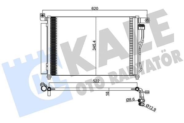 Hyundai Accent Era 1.5L CRDi Dizel 06-10 Klima Radyatörü Kondenser KALE-RADYATOR
