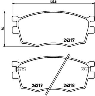 Hyundai Accent Era Ön Fren Balatası 1.4L 1.6L Benzinli 1.5L CRDi Dizel / i20... BREMBO