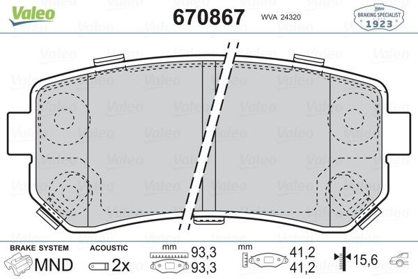 Hyundai Accent Era i30 ix35 Kia Ceed Sportage Rio Arka Fren Balatası... VALEO