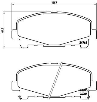 Honda Accord Ön Fren Balatası BREMBO
