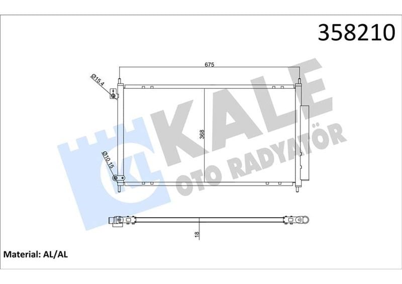 Honda Accord Klima Radyatörü Kondenser KALE-RADYATOR