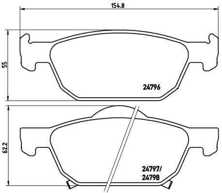 Honda Accord Ön Fren Balatası BREMBO