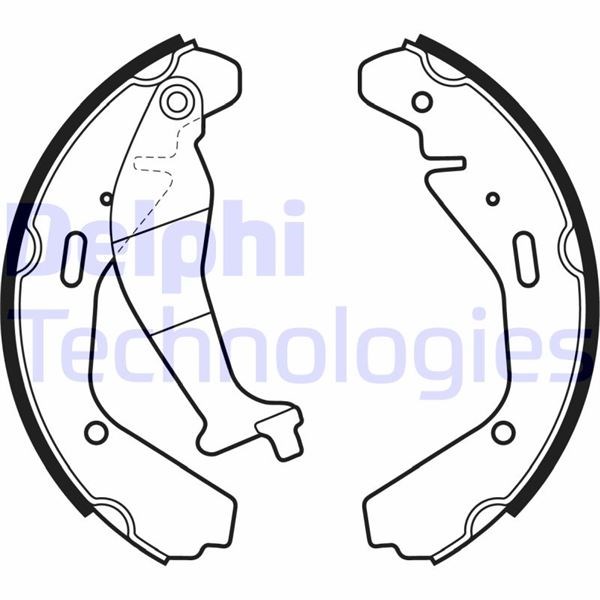 Opel Agila Arka Fren Pabucu DELPHI