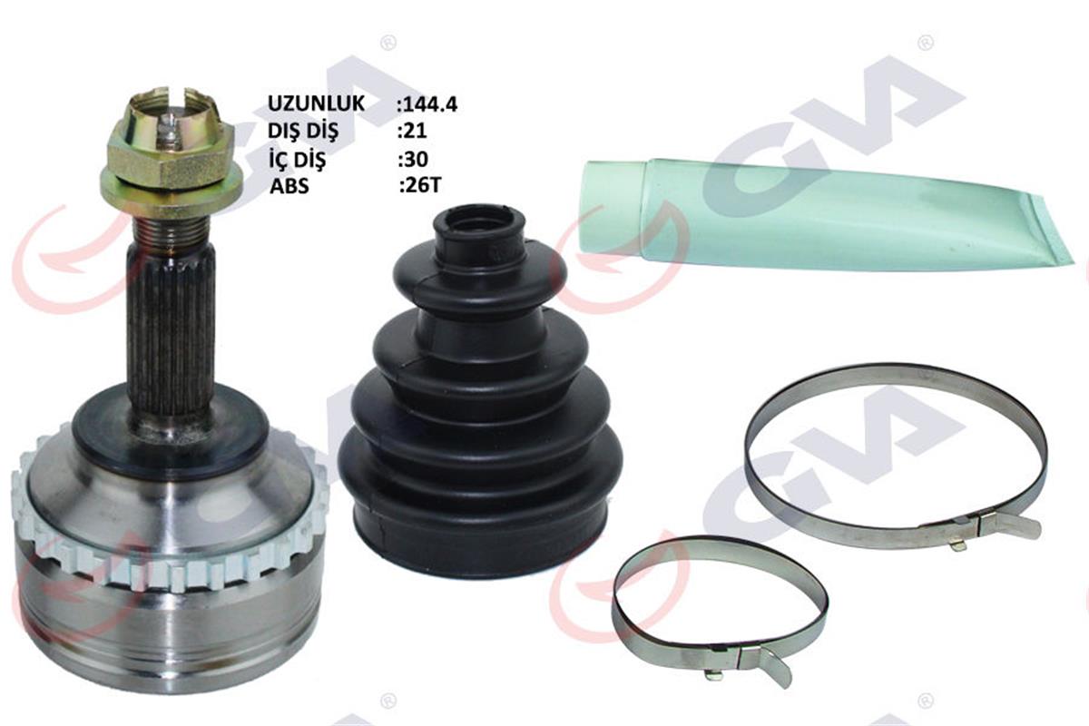 Aks Kafası Dış Ön Clıo Iı 1.4İ 16V 98-05 Kangoo 98-08 Abs Li 26Diş 21X30x52.2 14