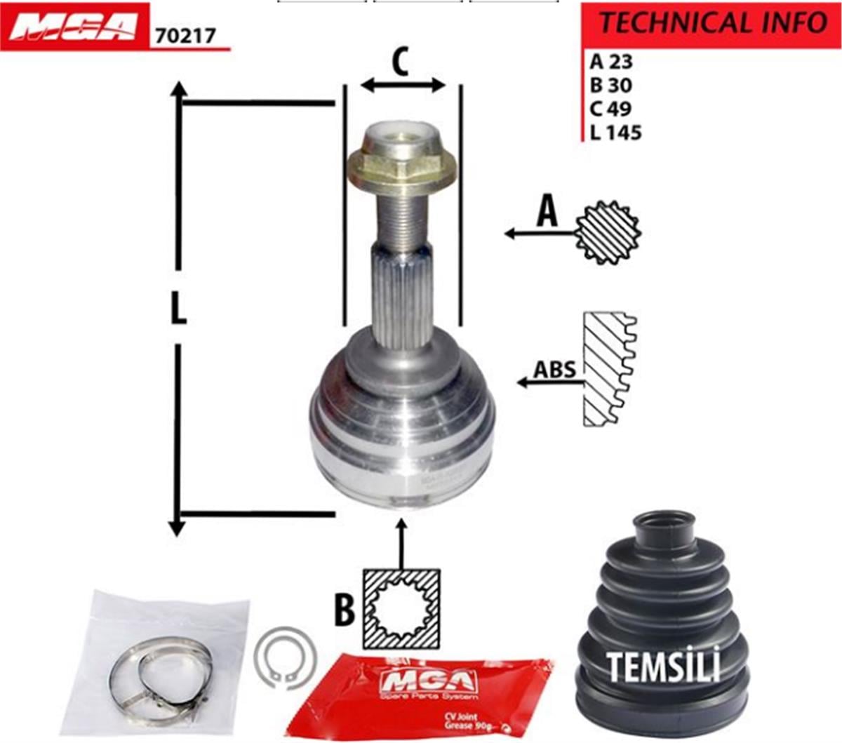 Aks Kafası Dış( Renault : Clio 3 Logan Mcv 1.5Cı 06-- )