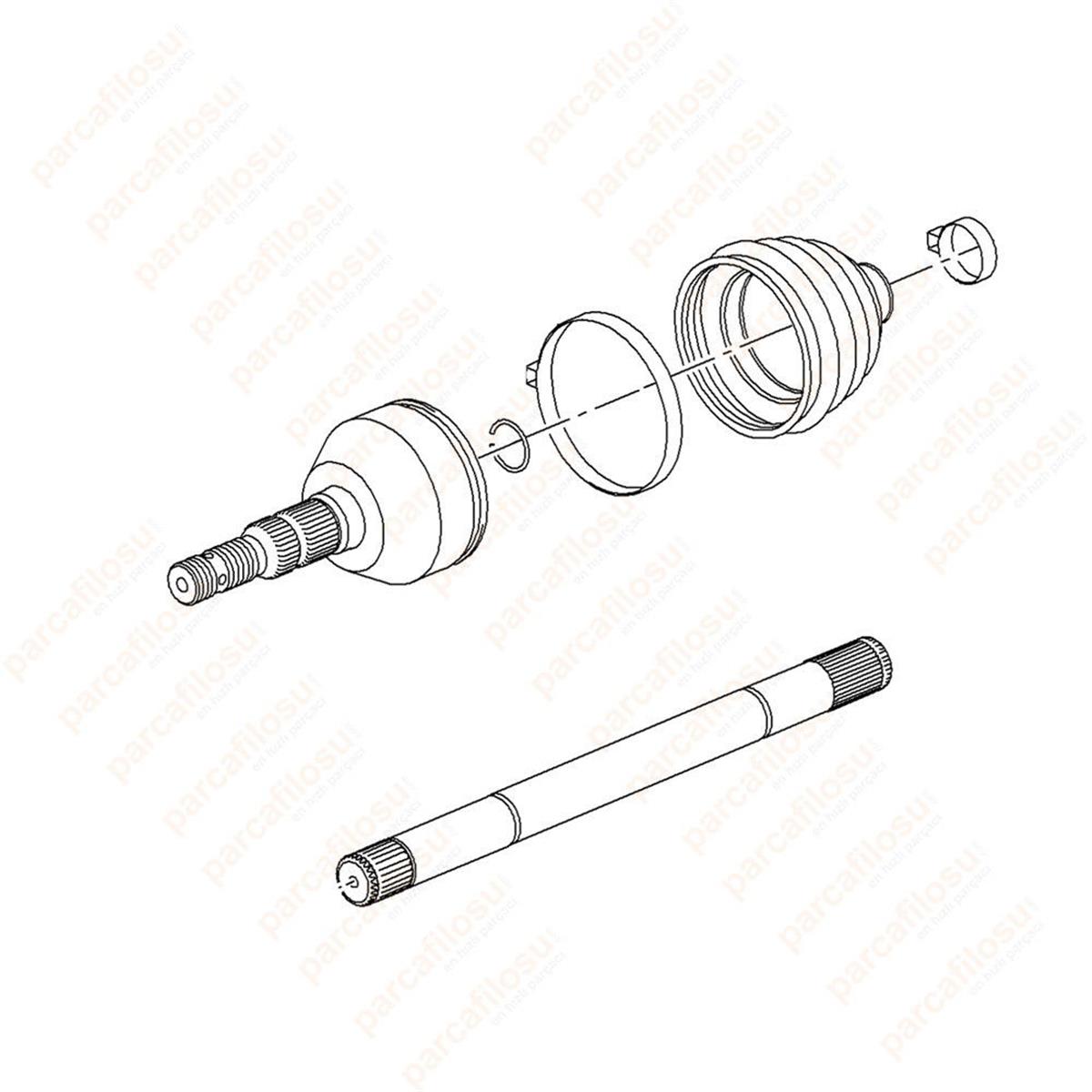 Aks Komple Sag A13dte-1,3 Cdtı Astra J
