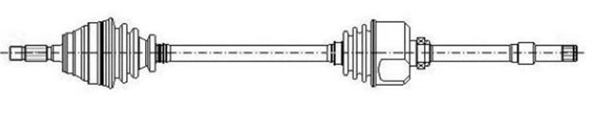 Aks Komple Sağ Clıo Iıı Modus 1.2 16V 2005-2012